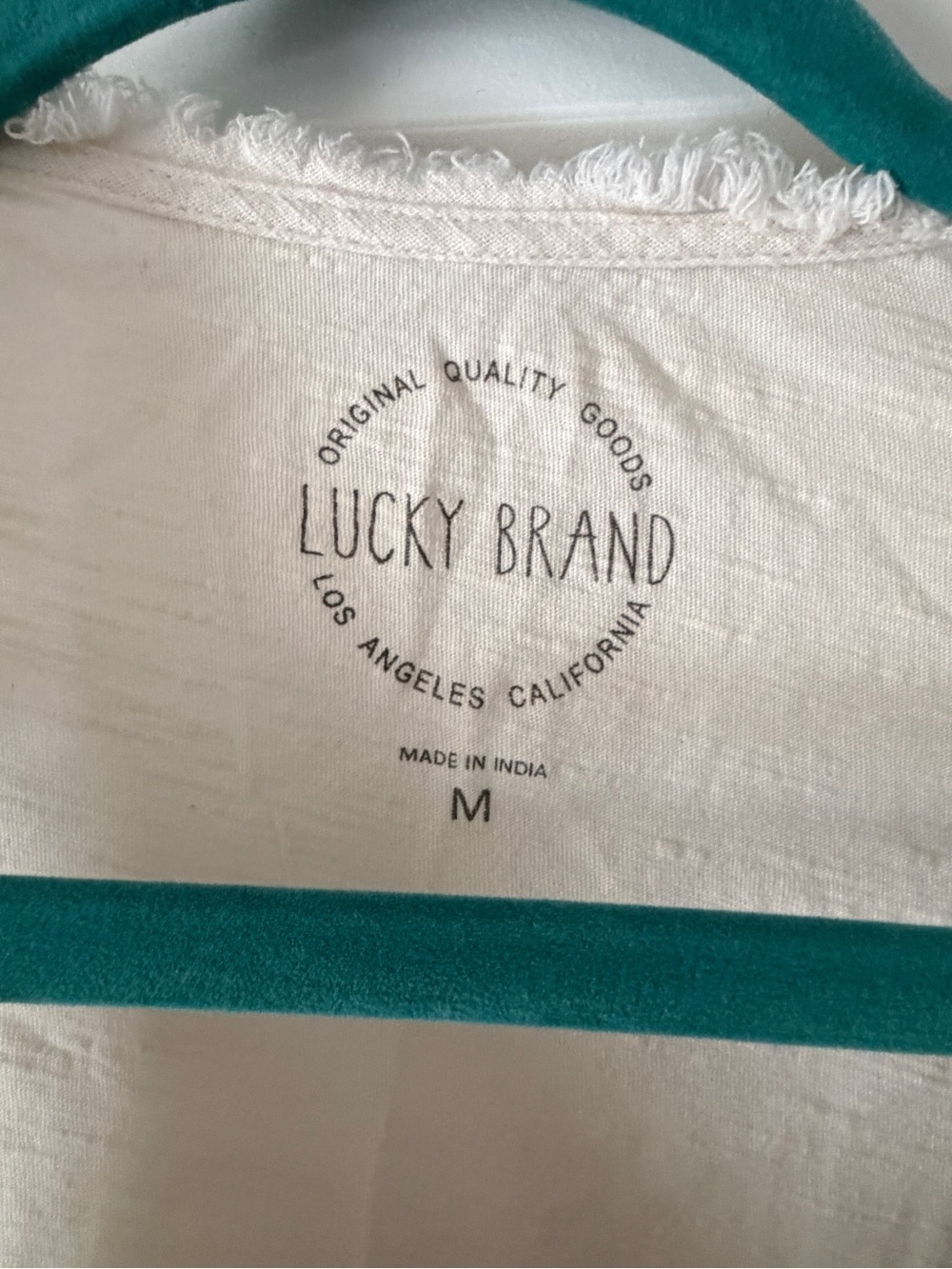 Lucky Brand Sleeveless Cream Embroidered Tank Top - Classic Boho Style - Picture 2 of 3
